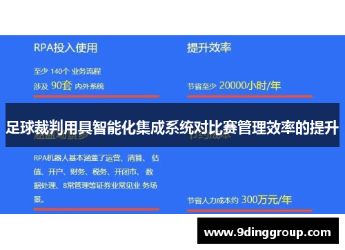 足球裁判用具智能化集成系统对比赛管理效率的提升